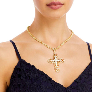 The Heirloom Cross Statement Necklace