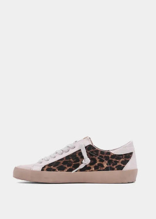 Leopard print star sneakers, view 7