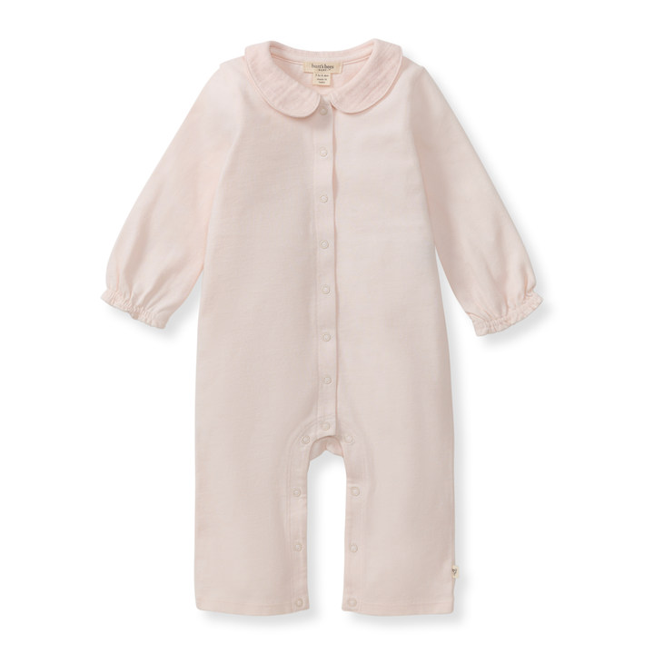 Burt's Bees Baby - Muslin Collar Infant Girl Jumpsuit