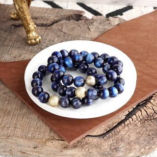 Fall Glow Chunky Beaded Bracelet Set – Set of 3