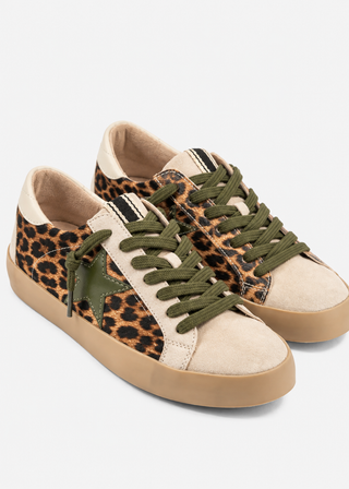 Shu Shop Leopard Print Star Sneakers | Low-Top Fashion Sneakers
