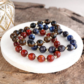 Fall Glow Beaded Stretch Bracelet – Single