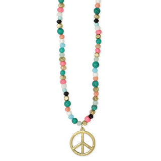 Coastal Peace Multicolor Beaded Necklace