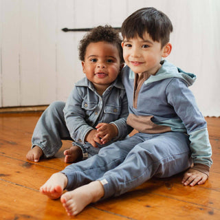 Burt's Bees Baby Acid Wash Utility Jumpsuit