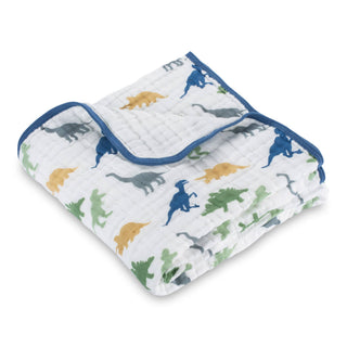 LollyBanks Rawr-Some Dinosaur Muslin Baby Quilt