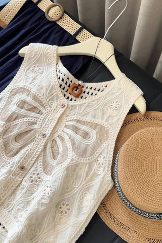 Boho-Chic Butterfly Lace Crochet Vest | Limited Boutique Edition