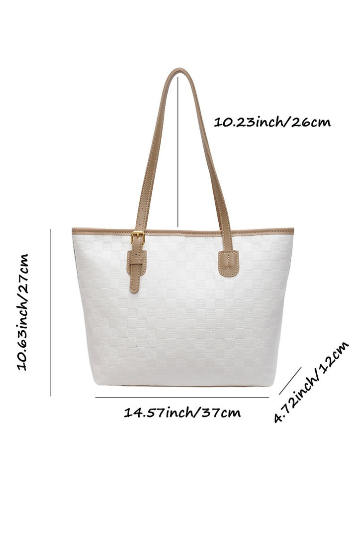 PowerMove Check Quilted Tote — Workday to Weekend in One Sleek Carryall 👜✨