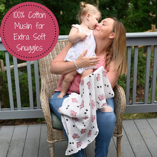 Oink Oink Pig Muslin Swaddle Blanket