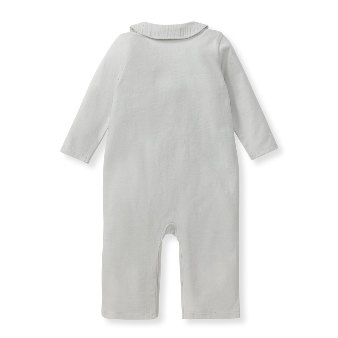Burt's Bees Baby - Muslin Collar Infant Boy Jumpsuit