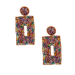 The Confetti Glow Beaded Statement Earrings