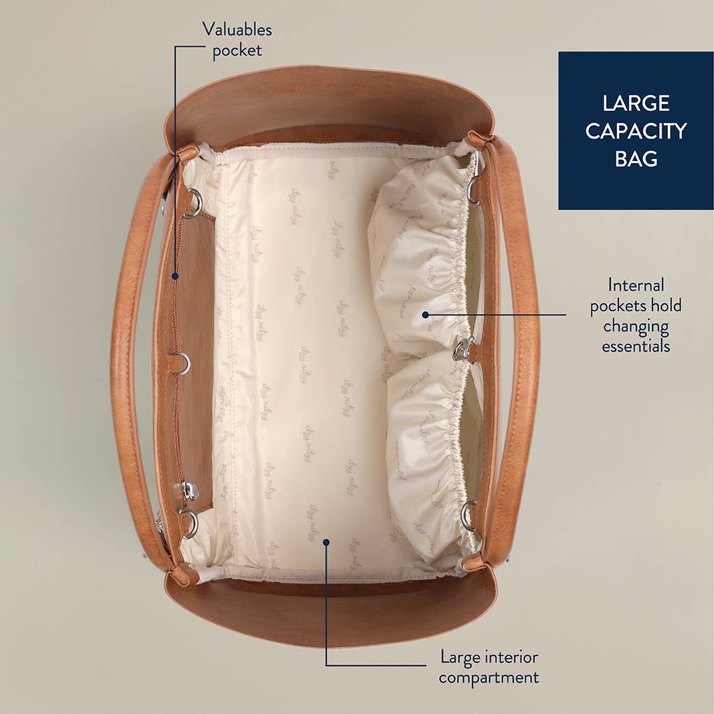 Itzy Ritzy - *NEW* Nash Saddle Boss Tote™ - Western Vegan Leather Tote