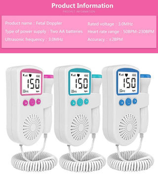 Handheld Fetal Doppler Heartbeat Monitor