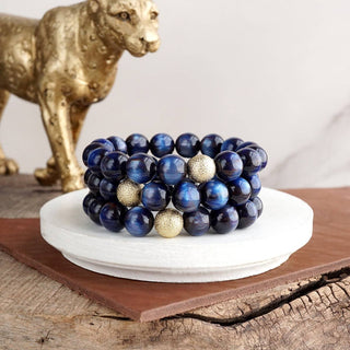 Fall Glow Chunky Beaded Bracelet Set – Set of 3