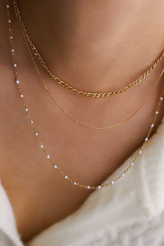 Hey Beautiful 18K Gold Plated Tarnish-Resistant Layered Chain Necklace