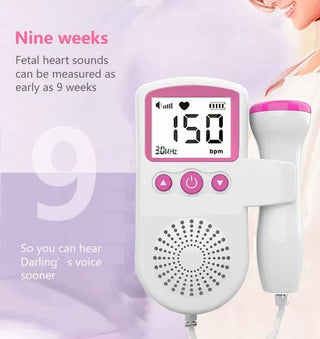 Handheld Fetal Doppler Heartbeat Monitor