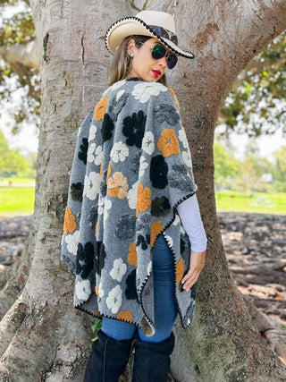 Wildflower Textured Open Front Ruana
