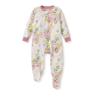 Burt's Bees Baby Floral Fields Polarbee Fleece Pajamas
