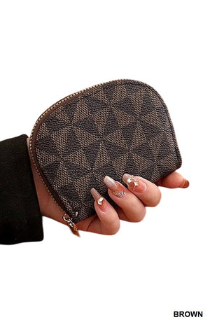 Tri-Pattern Zip Card Keeper — Mini Card Wallet, Major Wow!