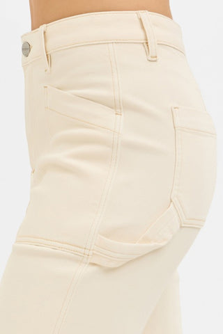 The Curve Wide Straight Jean – Ivory (RISEN Plus)