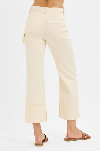 The Curve Wide Straight Jean – Ivory (RISEN Plus)