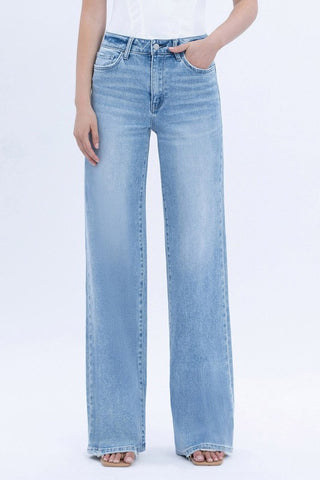 The Everyday Wide Leg Jean – Light Wash (Flying Monkey)