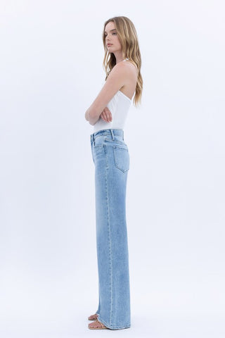 The Everyday Wide Leg Jean – Light Wash (Flying Monkey)