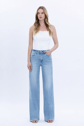The Everyday Wide Leg Jean – Light Wash (Flying Monkey)