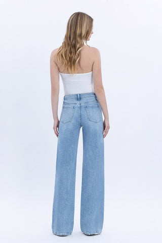 The Everyday Wide Leg Jean – Light Wash (Flying Monkey)