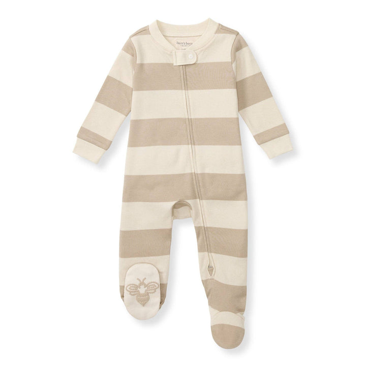 Burt's Bees Baby - Mommy & Me Rugby Stripe Organic Cotton Sleep & Play - Oat