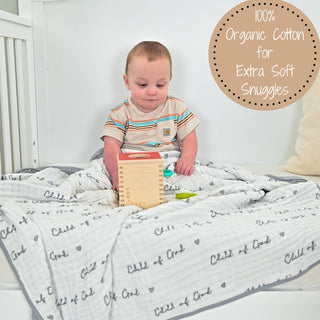 LollyBanks Child of God Muslin Baby Quilt