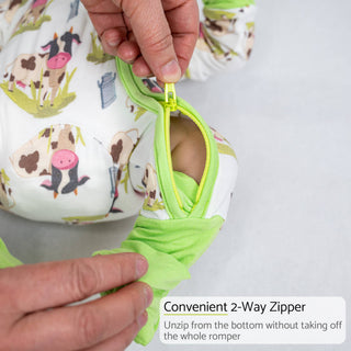 LollyBanks Moo Moo Here Bamboo Baby Pajamas