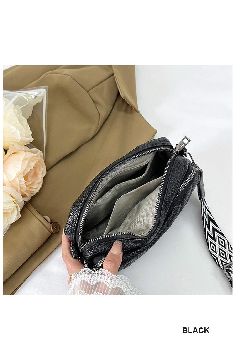 City-Chic Quilted Crossbody — “Grab-& Go” Luxe with Statement Strap