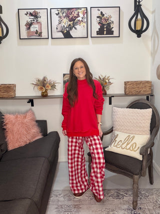 Luke & Estelle Barn Dance Gingham Tie Waist Pants