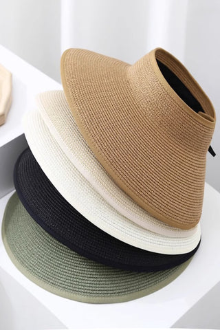 Chic Wide Brim Sun Hat – Adjustable Summer Straw Hat