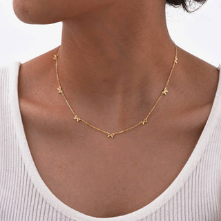 Hey Beautiful – 18K Gold Plated Tarnish-Resistant Bow Necklace