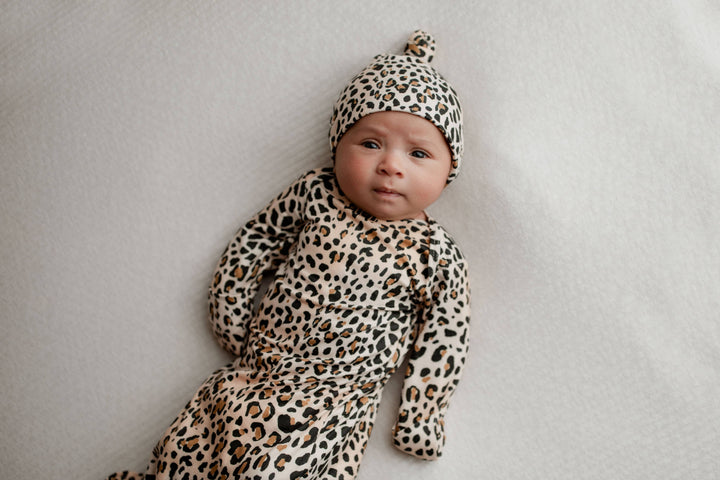 Bamboo - Leopard Print Knotted Gown