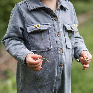 Burt's Bees Baby Acid Wash Utility Jumpsuit