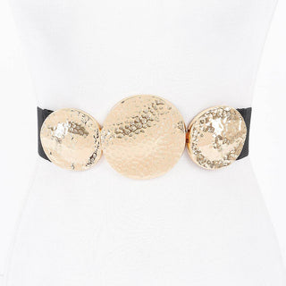 Riviera Hammered Disc Stretch Belt