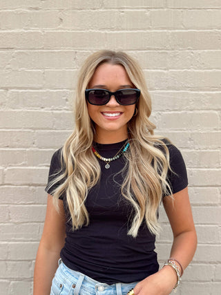 DAX Eyewear | Jade Polarized Cat Eye Sunglasses | Black UV400