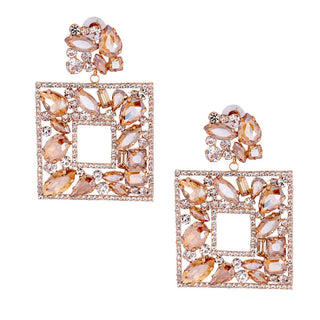 The Topaz Luxe Statement Drop Earrings