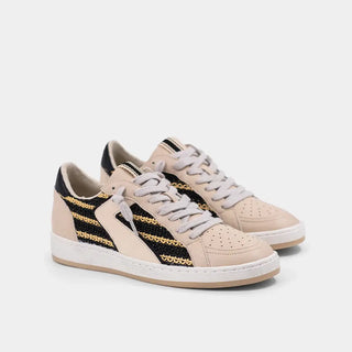 Shu Shop Black Woven Low-Top Sneakers | Gold Accent Casual Shoes