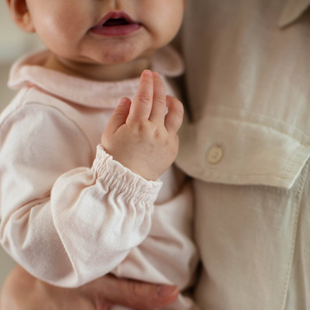 Burt's Bees Baby - Muslin Collar Infant Girl Jumpsuit