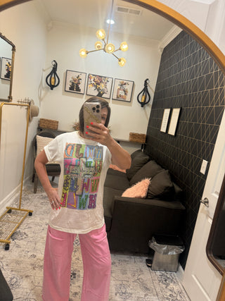 WWJD Crystal Graphic Tee