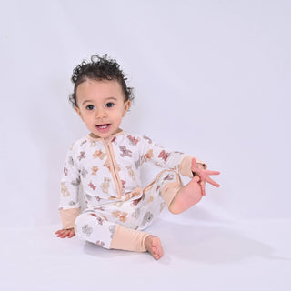 LollyBanks Bear Hugs Bamboo Baby Pajamas