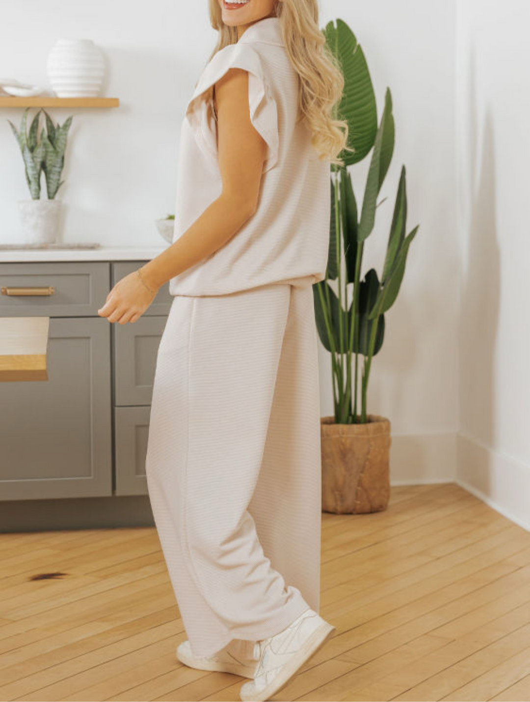 2 Piece Casual Wear Set in Vanilla Latte