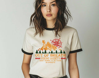 Out of Breath Hiking Society Ringer Tee