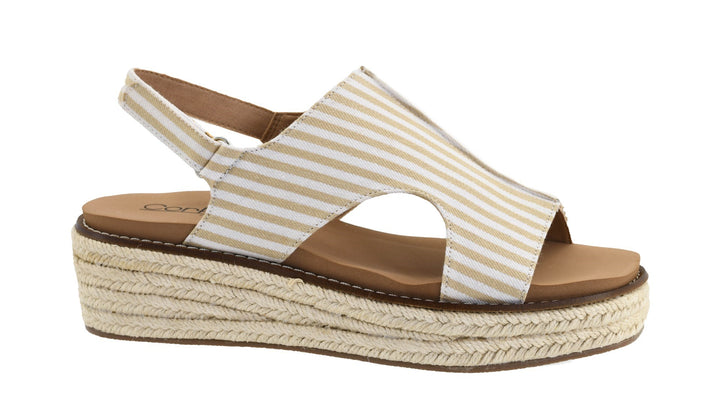 Corkys Ready or Not Tan & White Stripe