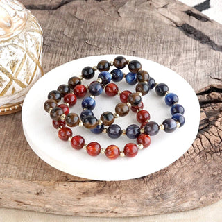 Fall Glow Beaded Stretch Bracelet – Single