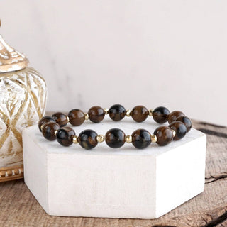 Fall Glow Beaded Stretch Bracelet – Single