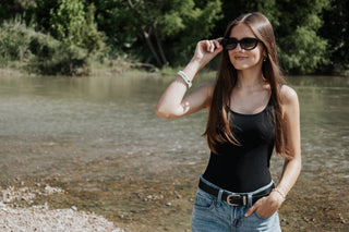 DAX Eyewear | Jade Polarized Cat Eye Sunglasses | Black UV400